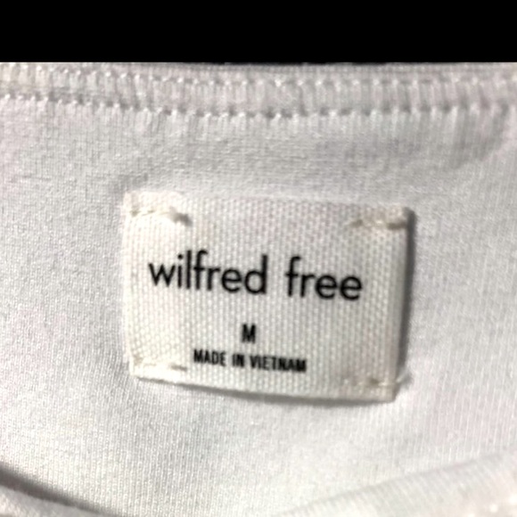 “TWO” Wilfred Free Crop Tanks. Both Sz~M 1~Black and 1~White - Picture 5 of 11